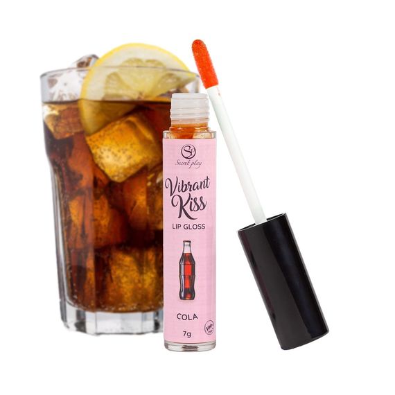 Блиск для губ з ефектом вібрації - Secret Play Coke Lip Gloss Vibrant Kiss Sex Aura | Зображення 1