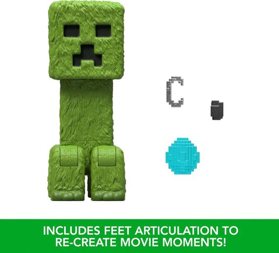 Игровая фигурка Крипер из Майнкрафт Оригинал Mattel Minecraft Movie Creeper | Зображення 2