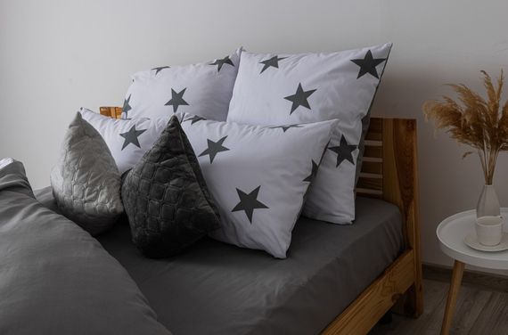 Постельное белье двуспальное ТЕП Soft dreams Morning Star Grey 2-03858-25305 180х215 см серое | Зображення 1