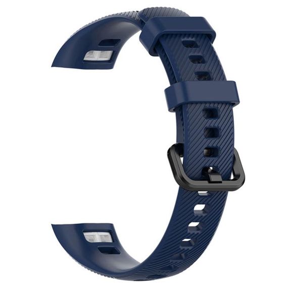 Силіконовий ремінець Primo для фітнес-браслета Huawei Honor Band 4 / 5 - Dark Blue | Зображення 1