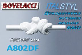 Декоративна вставка до стінової планки BOVELACCY ITALSTYL A802DC , екструдований полістирол ( XPS Polistirene