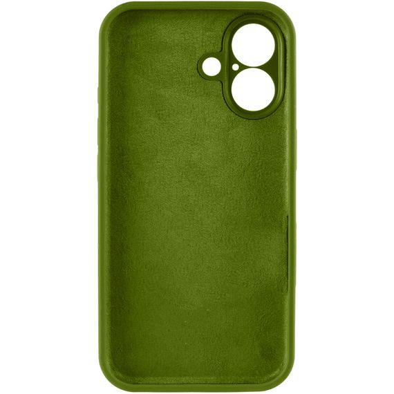 Чохол Silk Full Camera Protective (AA) NO LOGO для Apple iPhone 16 (6.1") Зелений / Dark Olive | Зображення 2