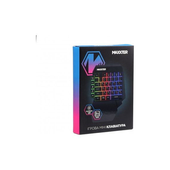 Клавіатура Maxxter KBG-OH-01B-UA USB UA Black (KBG-OH-01B-UA) | Зображення 4