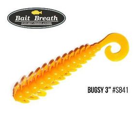 Силіконова приманка, Їстівний силікон Bait Breath BUGSY 3" Rock Soul (11 шт.) (S841 Mango Yellow)
