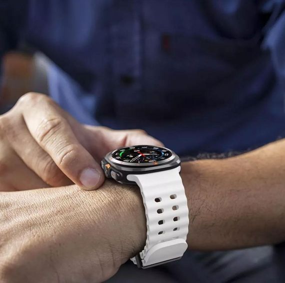 Ремінець силіконовий Primolux Ocean для годинника Samsung Galaxy Watch Ultra 47 mm (SM-L705) - White | Зображення 5