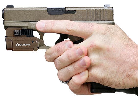 Підствольний ліхтар на зброю Ліхтар з ЛЦУ Olight Baldr Mini Desert Tan Зелений ЛЦУ Ліхтар з ЛЦУ | Зображення 9