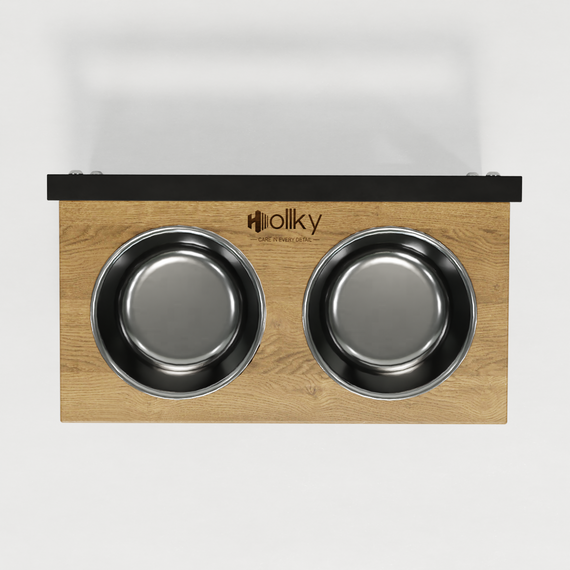 Миски на регулируемой подставке для маленьких собак Hollky Flex S (2 × 0.450 л) FS-422523-BLNT | Зображення 4