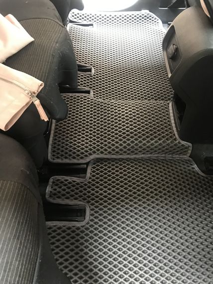 Поліуретанові килимки (2 ряду, EVA, чорні) для Volkswagen Sharan 2010-2024 рр | Зображення 3