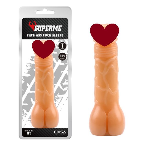 Насадка в виде члена Chisa Superme, бежевая Sex Aura