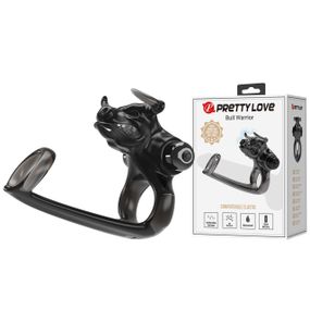 Насадка с вибрацией Pretty Love - BULL WARRIOR BLACK, BI-210333 Sex Aura