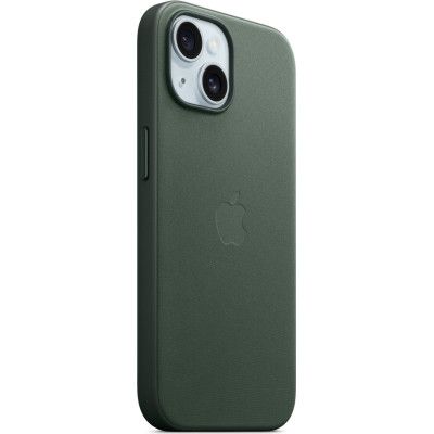 Чехол для мобильного телефона Apple iPhone 15 FineWoven Case with MagSafe Evergreen (MT3J3ZM/A) | Зображення 5