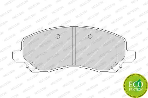 Колодки передні гальмівні Lancer X/Outlander I, FERODO (FDB1621) (68035576 AA) | Зображення 4