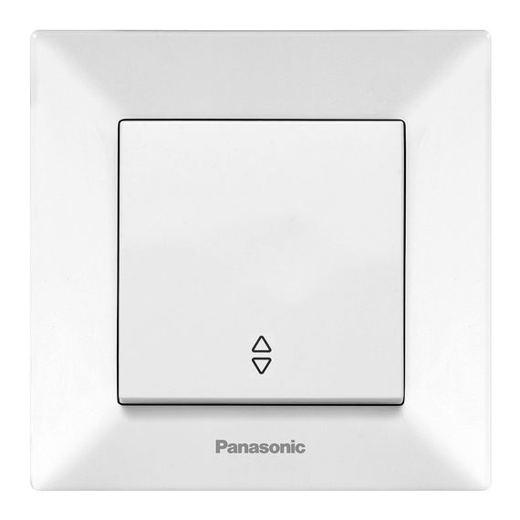 Вимикач Panasonic Arkedia Slim одноклавішний прохідний, білий