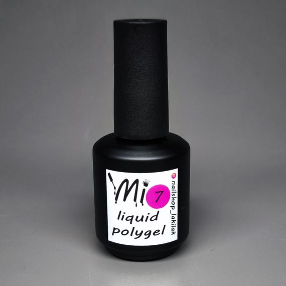 Рідкий полігель Мі #7 фіолетовий 15мл (бутылочка с кисточкой)