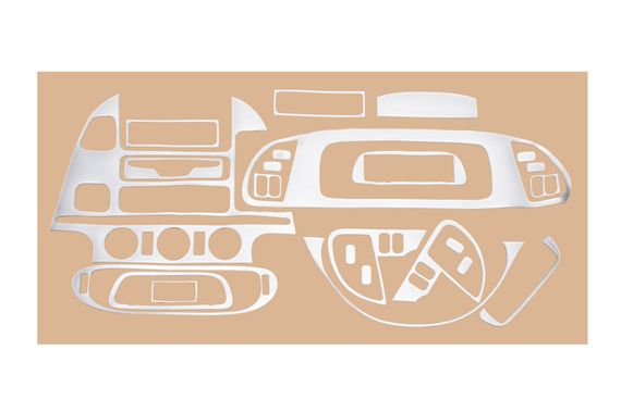 (cdi, 2000-2006) Накладки на панель (Meric) Черный рояль для Mercedes Sprinter 1995-2006 гг. | Зображення 5