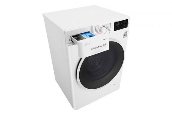Стир.-сушильная машина LG F2J6HG0W, 7кг (4кг), 1000, В, Пар, глубина 45см, Дисплей, Инвертор, Белый (F2J6HG0W) | Зображення 2
