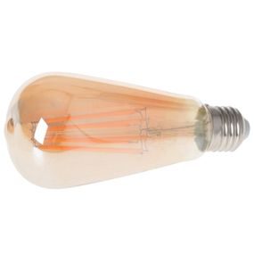 Лампа светодиодная LED 9W E27 COG WW ST64 Amber 220V