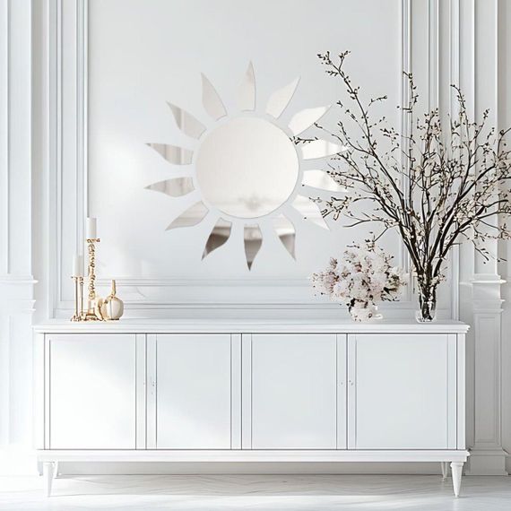 Дзеркальний декор акриловий самоклеючий срібло,15шт (D) SW-00002501 | Зображення 5