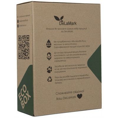 Набор бытовой химии DeLaMark 2 в 1 ср. для мытья посуды 2 л + Опол. для посудомоек 1 л (4820152332448) | Зображення 1
