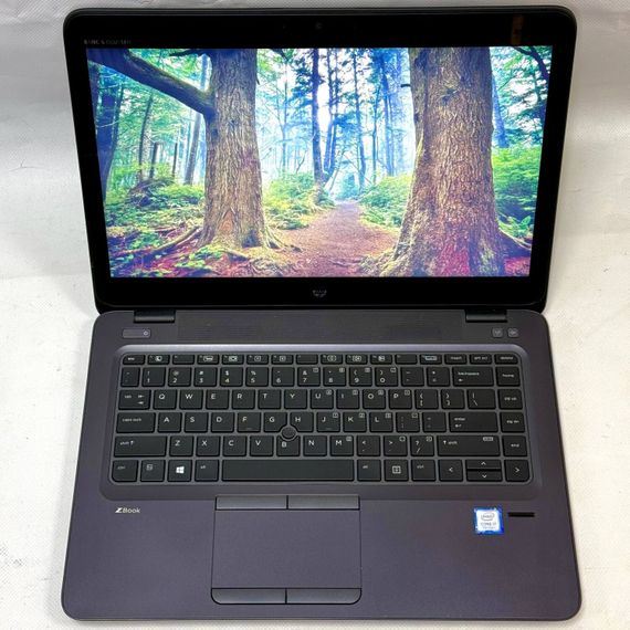 Мобильная рабочая станция HP ZBook 14u G4 / 14" (1920x1080) TN Touch / Intel Core i7-7500U (2 (4) ядра по 2.7 - 3.5 GHz) / 16 GB DDR4 / 256 GB SSD / AMD FirePro W4190M, 2 GB GDDR5, 128-bit / WebCam / Windows 10 Pro б/у | Зображення 2