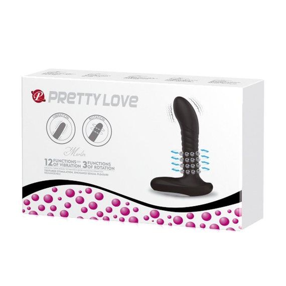 Стимулятор простаты Merlin с вибрацией и ротацией, BI-040065-1 sexstyle | Зображення 1