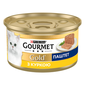 Влажный корм Purina GOURMET GOLD для взрослых котов, паштет с курицой 85г