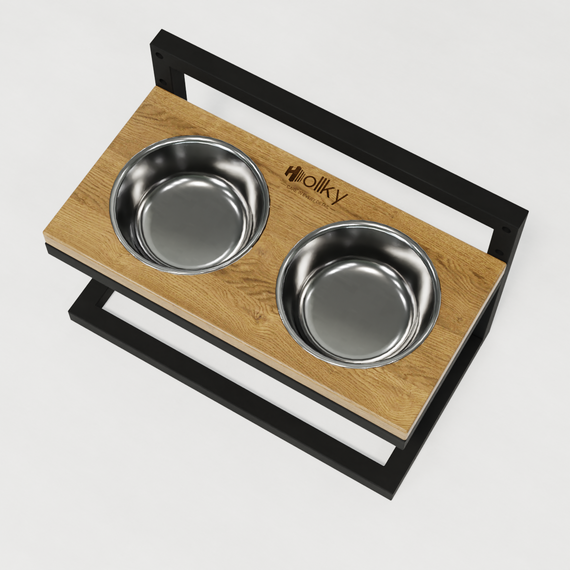 Миски на регулируемой подставке для маленьких собак Hollky Flex S (2 × 0.450 л) FS-422523-BLNT | Зображення 8