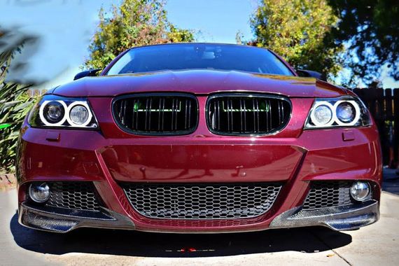 Накладки на передній бампер Flap (для E90 2008-2011 M-Sport, Карбон) для BMW 3 серія E-90/91/92/93 рр | Зображення 1