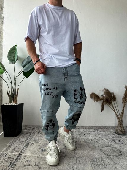 Джинси дтф. Блакитний колір - 73-015 | Зображення 3