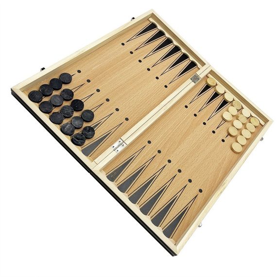 Набір настільних ігор "Шахи, нарди, шашки 3 в 1" Set1 NE-LG-11 ігрове поле 40х40 см | Зображення 2