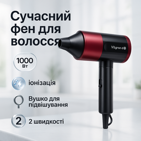 Современный фен для волос, Фен практичный, Удобный фен для укладки волос без вреда NT-50