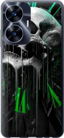 Чехол на Realme C55 Череп-часы "4100u-2992-17620"