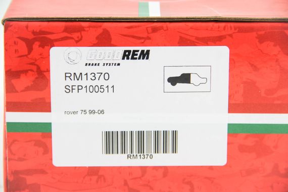 Колодки передні гальмівні rover 75 99-06, GOODREM (RM1370) | Зображення 2