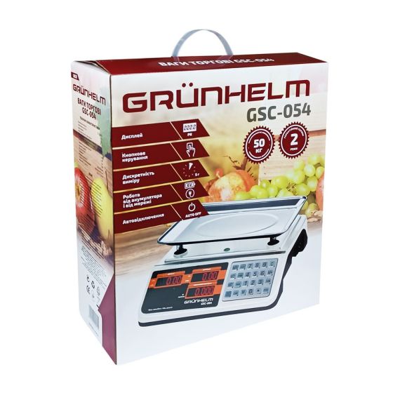 Торгові ваги Grunhelm GSC-054 | Зображення 3