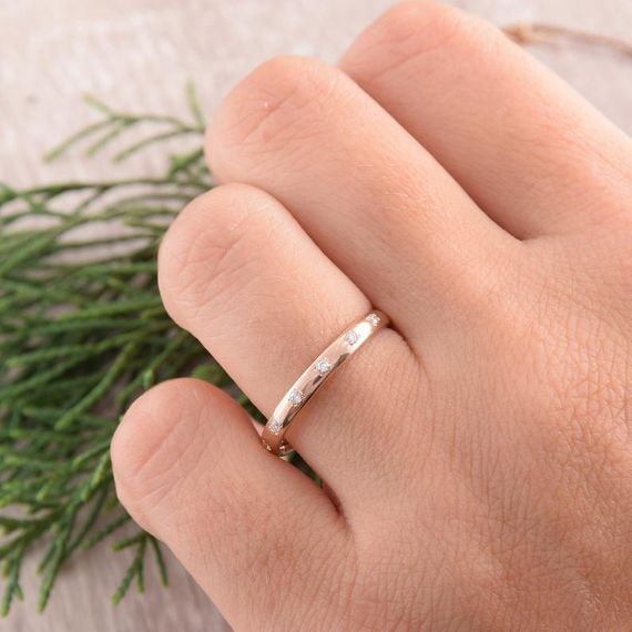 Кольцо из красного золота с фианитами 21.5 | Зображення 4