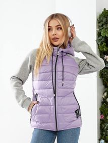 Куртка з трик.рукавом, арт. 1011, колір бузок