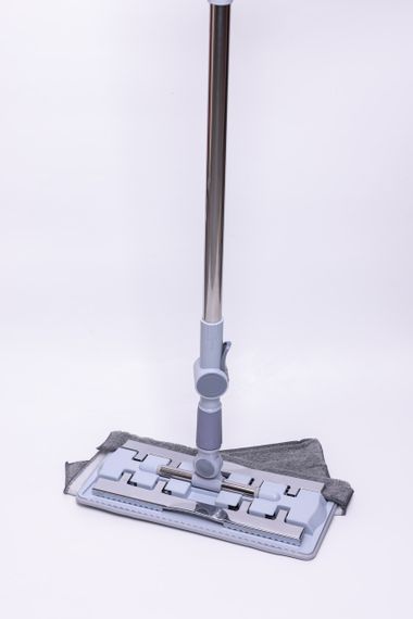 Плоска швабра для миття підлоги, стін та стелі універсальна швабра для прибирання Сірий HP-35015-35G | Зображення 4