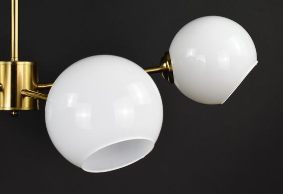 Люстра стельова на 6 лампочок 27826 Латунь 24-59х80х80 см. | Зображення 3