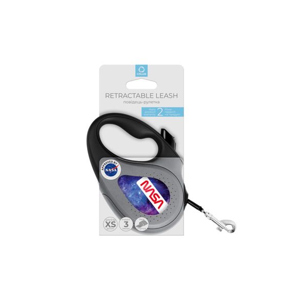Рулетка для собак Waudog R-Leash XS с рисунком "Nasa21", лента, 3 м | Зображення 1