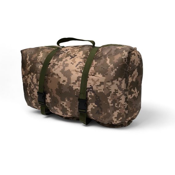 Великий  спальний мішок до -25, тактичний зимовий спальник , військовий піксель | Зображення 9