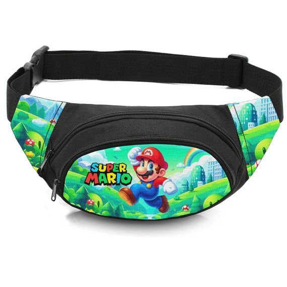 Сумка-бананка дитяча з принтом Super Mario поясна сумка для хлопчика (4557)