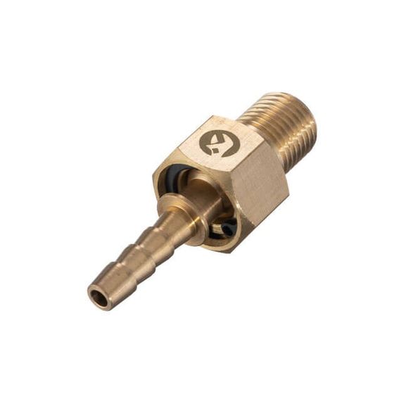 Шарнір поворотний зовнішня різь 1/4" на шланг 6 мм, латунь STORM INTERTOOL PT-22041 | Зображення 1
