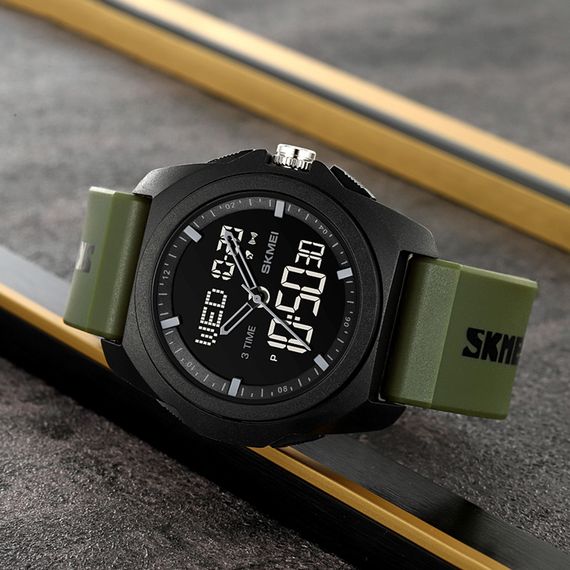 Чоловічий годинник Skmei 2199AG Army Green | Зображення 4