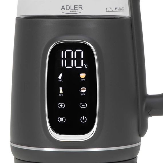 Електрочайник Adler AD 1305 grey silver 1.7 л сірий | Зображення 5