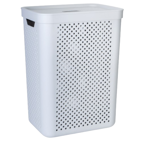 Кошик для білизни 45л сірий Simple Алеана