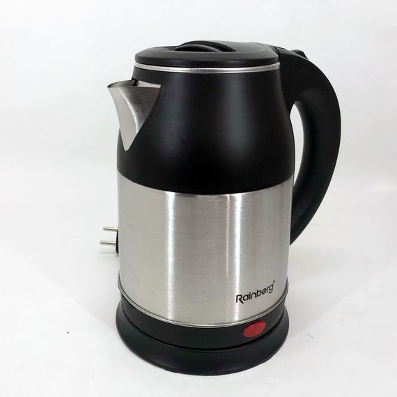 Электрочайник Rainberg RB-808 2 л нержавеющая сталь, хороший электрический чайник. CK-740 Цвет: черный | Зображення 3