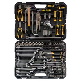 Набір насадок торцевих і біти, ключів, інструментів Sigma 1/4", 3/8", 1/2" 148 шт CrV (6003801)