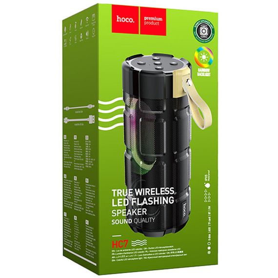 Портативна Bluetooth-колонка Hoco HC7 Pleasant sports BT speaker IPX5 Black | Зображення 2