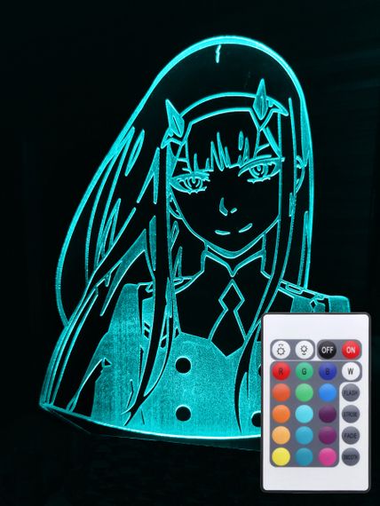 Акриловий світильник-нічник з пультом 16 кольорів Зеро Ту 4 tty-n000882