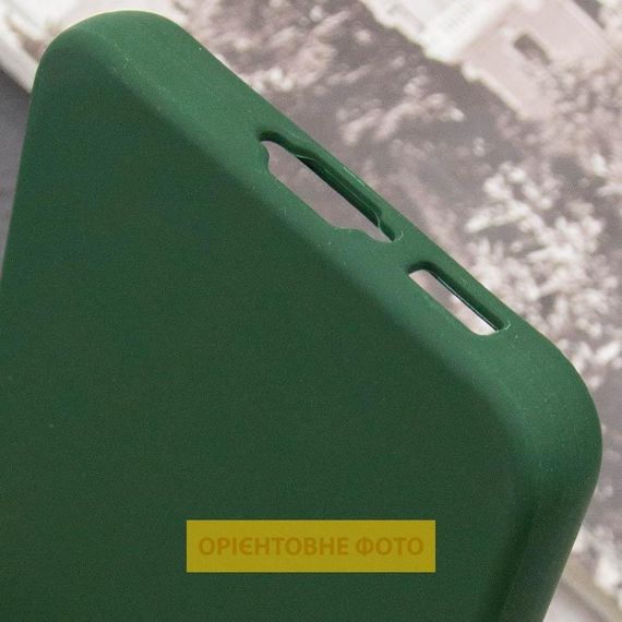 Чехол Silicone Cover Lakshmi Full Camera (AAA) для Samsung Galaxy S25 Edge Белый / White Зелений / Cyprus Green | Зображення 6